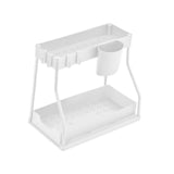Maxbell Sink Organizer Storage Drawer L Shaped Sliding Multipurpose Sink Shelf 1pc white