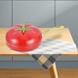 Maxbell Nonstick Frying Pan with Handle Induction Cooker Compatibility Round Skillet Tomato Shaped
