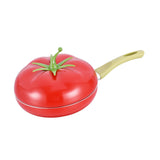 Maxbell Nonstick Frying Pan with Handle Induction Cooker Compatibility Round Skillet Tomato Shaped