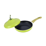 Maxbell Nonstick Frying Pan with Handle Induction Cooker Compatibility Round Skillet Pear Shaped