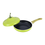 Maxbell Nonstick Frying Pan with Handle Induction Cooker Compatibility Round Skillet Pear Shaped