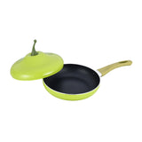 Maxbell Nonstick Frying Pan with Handle Induction Cooker Compatibility Round Skillet Pear Shaped