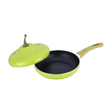 Maxbell Nonstick Frying Pan with Handle Induction Cooker Compatibility Round Skillet Pear Shaped