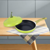 Maxbell Nonstick Frying Pan with Handle Induction Cooker Compatibility Round Skillet Pear Shaped