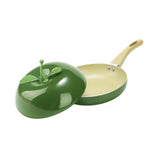 Maxbell Nonstick Frying Pan with Handle Induction Cooker Compatibility Round Skillet Avocado Shaped