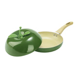 Maxbell Nonstick Frying Pan with Handle Induction Cooker Compatibility Round Skillet Avocado Shaped