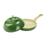 Maxbell Nonstick Frying Pan with Handle Induction Cooker Compatibility Round Skillet Avocado Shaped