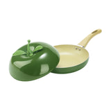 Maxbell Nonstick Frying Pan with Handle Induction Cooker Compatibility Round Skillet Avocado Shaped