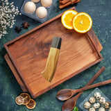 Maxbell Japanese Chef Knife Handle Smooth Knife Repair Handle Wooden DIY Replacement Wood
