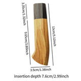 Maxbell Japanese Chef Knife Handle Smooth Knife Repair Handle Wooden DIY Replacement Wood