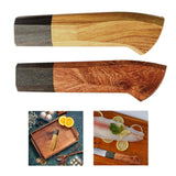 Maxbell Japanese Chef Knife Handle Smooth Knife Repair Handle Wooden DIY Replacement Wood
