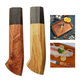 Maxbell Japanese Chef Knife Handle Smooth Knife Repair Handle Wooden DIY Replacement Wood