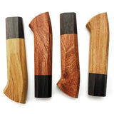 Maxbell Japanese Chef Knife Handle Smooth Knife Repair Handle Wooden DIY Replacement Wood