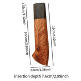 Maxbell Japanese Chef Knife Handle Smooth Knife Repair Handle Wooden DIY Replacement Brown