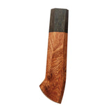 Maxbell Japanese Chef Knife Handle Smooth Knife Repair Handle Wooden DIY Replacement Brown