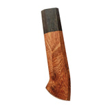 Maxbell Japanese Chef Knife Handle Smooth Knife Repair Handle Wooden DIY Replacement Brown