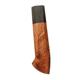 Maxbell Japanese Chef Knife Handle Smooth Knife Repair Handle Wooden DIY Replacement Brown