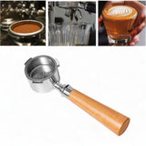 Maxbell 51mm Bottomless Portafilter Convenient for Coffee Lover Restaurant Household Wood