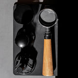 Maxbell 51mm Bottomless Portafilter Convenient for Coffee Lover Restaurant Household Wood