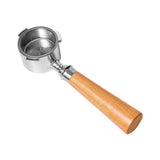 Maxbell 51mm Bottomless Portafilter Convenient for Coffee Lover Restaurant Household Wood
