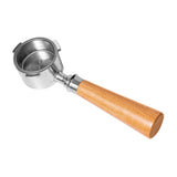 Maxbell 51mm Bottomless Portafilter Convenient for Coffee Lover Restaurant Household Wood