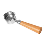 Maxbell 51mm Bottomless Portafilter Convenient for Coffee Lover Restaurant Household Wood