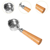 Maxbell 51mm Bottomless Portafilter Convenient for Coffee Lover Restaurant Household Wood