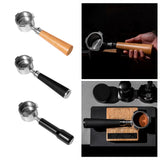 Maxbell 51mm Bottomless Portafilter Convenient for Coffee Lover Restaurant Household Wood