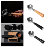 Maxbell 51mm Bottomless Portafilter Convenient for Coffee Lover Restaurant Household Wood