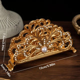 Maxbell Napkin Holder Metal Napkin Dispenser for Coffee Shop Countertop Dining Table Gold