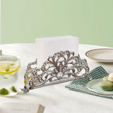 Maxbell Napkin Holder Metal Napkin Dispenser for Coffee Shop Countertop Dining Table Silver