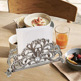Maxbell Napkin Holder Metal Napkin Dispenser for Coffee Shop Countertop Dining Table Silver