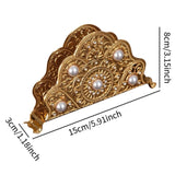 Maxbell Napkin Holder Tissue Paper Storage Holder Napkin Rack for Cafe Bedroom Decor gold