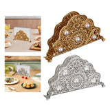 Maxbell Napkin Holder Tissue Paper Storage Holder Napkin Rack for Cafe Bedroom Decor gold