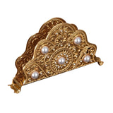 Maxbell Napkin Holder Tissue Paper Storage Holder Napkin Rack for Cafe Bedroom Decor gold