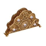 Maxbell Napkin Holder Tissue Paper Storage Holder Napkin Rack for Cafe Bedroom Decor gold