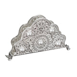 Maxbell Napkin Holder Tissue Paper Storage Holder Napkin Rack for Cafe Bedroom Decor silver