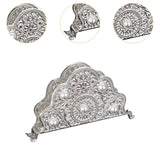 Maxbell Napkin Holder Tissue Paper Storage Holder Napkin Rack for Cafe Bedroom Decor silver