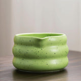 Maxbell 4x Matcha Ceremony Set Ceramic Matcha Bowl Set for Dining Room Home Tea Room Green