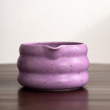 Maxbell 4x Matcha Ceremony Set Ceramic Matcha Bowl Set for Dining Room Home Tea Room Purple