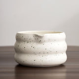 Maxbell 4x Matcha Ceremony Set Ceramic Matcha Bowl Set for Dining Room Home Tea Room White