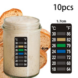 Maxbell 10x Temperature Strips Temperature Gauge for Bread Fermentation Home Brewing