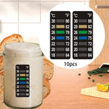 Maxbell 10x Temperature Strips Temperature Gauge for Bread Fermentation Home Brewing