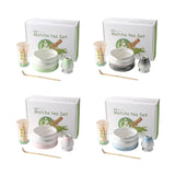Maxbell Matcha Whisk and Bowl Unique Gift Idea Traditional Handmade Japanese Tea Set Gradient Green