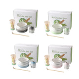 Maxbell Matcha Whisk and Bowl Unique Gift Idea Traditional Handmade Japanese Tea Set Gradient Green