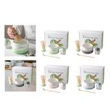 Maxbell Matcha Whisk and Bowl Unique Gift Idea Traditional Handmade Japanese Tea Set Gradient Green