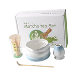 Maxbell Matcha Whisk and Bowl Unique Gift Idea Traditional Handmade Japanese Tea Set Gradient Blue
