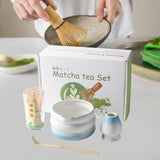 Maxbell Matcha Whisk and Bowl Unique Gift Idea Traditional Handmade Japanese Tea Set Gradient Blue