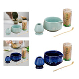 Maxbell 4Pcs Japanese Matcha Tea Set Tea Making Utensils for Restaurant Kitchen Home light blue