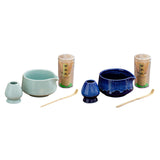 Maxbell 4Pcs Japanese Matcha Tea Set Tea Making Utensils for Restaurant Kitchen Home light blue